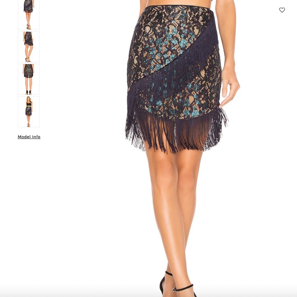 Majorelle Sofia tassel skirt